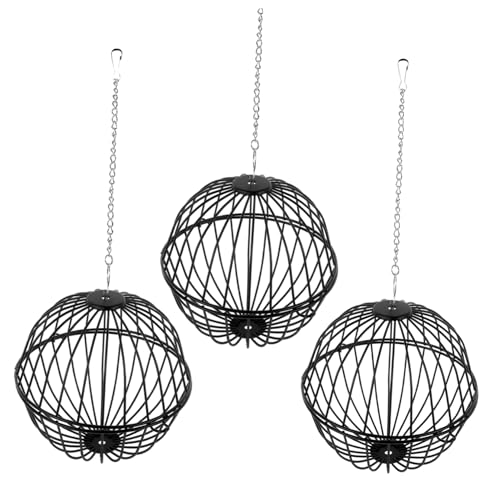 YARNOW 3stücke Teiliges Futterball-Rack Für Kleine Haustiere Hochwertiger Futternapf Für Hamster Meerschweinchen Und Kaninchen Robustes Eisenfutterspielzeug Futtersuche Und von YARNOW