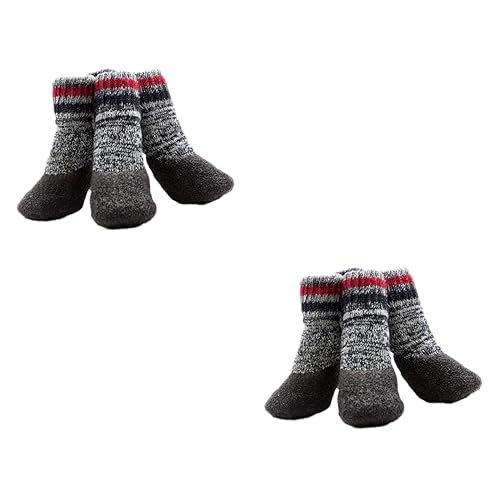 YARNOW 2sets Hundestiefel Gepolsterte Warme Haustiersocken Nicht-hundeschuhe Für 2 Paar * 2 YARNOW 2sets Hundestiefel Gepolsterte Warme Haustiersocken Nicht-hundeschuhe Für 2 Paar * 2 von YARNOW