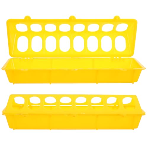 YARNOW 4 Sätze Futterwasserzuführung Heu Aufhängekette Für Vogelhäuschen Entenküken Talg Vogelhäuschen Vogelfutterstange Bausatz Wachtel-Feeder Haustier Yellow Plastik 2 Stück * 4 YARNOW 4 Sätze Futterwasserzuführung Heu Aufhängekette Für Vogelhäuschen Entenküken Talg Vogelhäuschen Vogelfutterstange Bausatz Wachtel-Feeder Haustier Yellow Plastik 2 Stück * 4 von YARNOW
