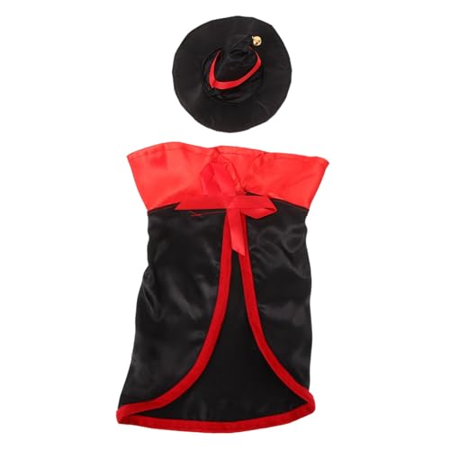 YARNOW 4 Sätze Halloween-Umhang kuschelig Halloween pet Costume Pet Halloween Costume Prop Haustierumhang Hundeumhang böse Kopfbedeckung Kostüme für Hunde lustige Hundekleidung Polyester von YARNOW