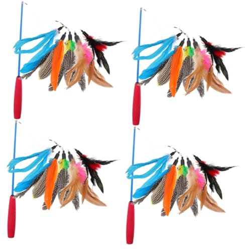 YARNOW 4 Sets Teleskop Katzenspielzeug Katzenstockspielzeug Kätzchenspielzeug Für Katzen Im Innenbereich Teleskop Katzenspielzeug Katzentrainer Zauberstab Süßer Kratzbaum YARNOW 4 Sets Teleskop Katzenspielzeug Katzenstockspielzeug Kätzchenspielzeug Für Katzen Im Innenbereich Teleskop Katzenspielzeug Katzentrainer Zauberstab Süßer Kratzbaum von YARNOW