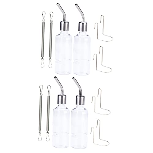 YARNOW 4 Stck. Haustier Trinkflasche für Meerschweinchen und Hamster Auslaufsichere Wasserflasche mit Nippel Einfach Aufzuhängen Installieren Transparenter Behälter für Optimale YARNOW 4 Stck. Haustier Trinkflasche für Meerschweinchen und Hamster Auslaufsichere Wasserflasche mit Nippel Einfach Aufzuhängen Installieren Transparenter Behälter für Optimale von YARNOW