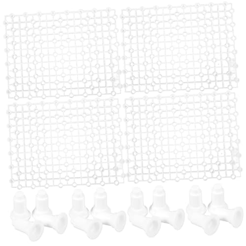 YARNOW 4 Stück Bodenfilterplatte Für Aquarien Bodenfilterschale Für Aquarien Trennplatte Für Aquarien Trennschale Für Fischbecken Aquarien-trennwand Aquarien-trennschale Weiß Pp von YARNOW