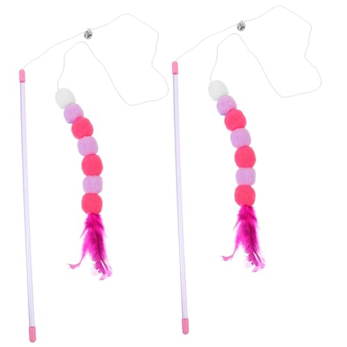 YARNOW 4stücke Katzenangel Für Katzen Attraktive Neck-hänge Interaktives Neck-Spielzeug Selbstspielendes Spielzeug Für Haustiere Necken Schaukeln Kätzchen-Angel von YARNOW