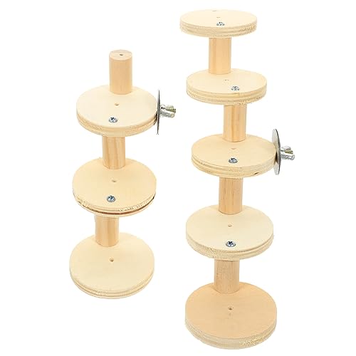 YARNOW 4 Stück Hamster-kletterleiter Interessantes Hamsterspielzeug Hamsterspielplatz Aus Holz Leiterspielzeug Aus Holz Vogel- Spielzeug Für Haustiere Chinchillakäfig Papagei Hölzern von YARNOW