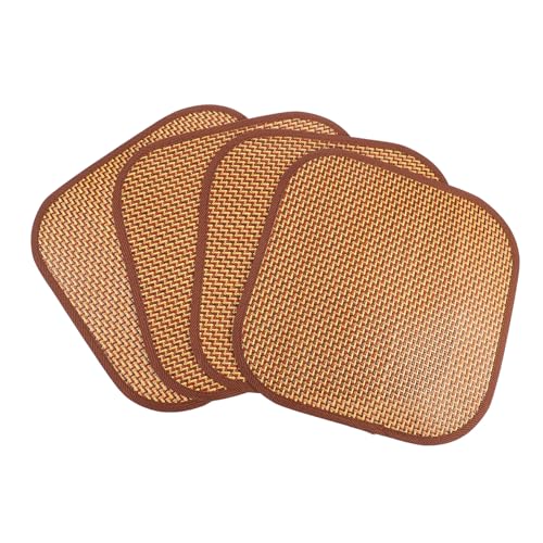 YARNOW 4 Stück Hamstermatte Kleintier-Kühlkissen Hase Kühlmatte Meerschweinchen Kühlung kaninchenstall zubehör nager Grasmatte für kleine Haustiere kühlende Grasmatte Weingras von YARNOW