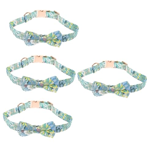 YARNOW 4 Stück Haustierhalsband slico Weihnachten hundehalsband Kätzchenhalsbänder für Jungen katzenhalsband Dekoration Halsband mit Metallschnalle Haustier-Kätzchen-Halsband die Blumen von YARNOW