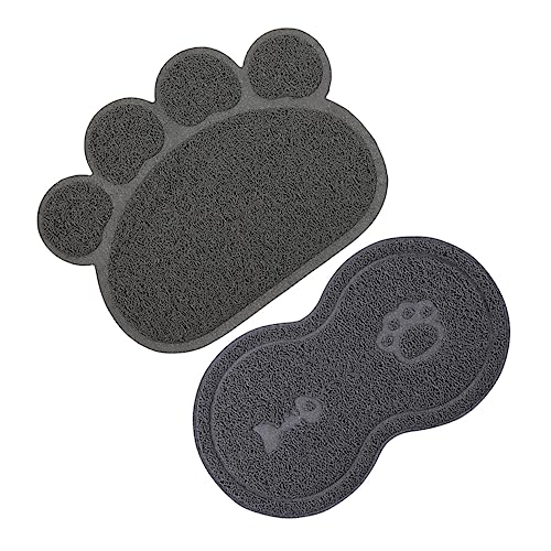 YARNOW 4 Stück Haustiermatte Hunde Matte hundepolster Tischset für Katzenfutter Hund rutschfeste Matte Tischsets Katzentrinkschale Pad Futternapfauflage für Hunde füttern Schale Matte PVC von YARNOW