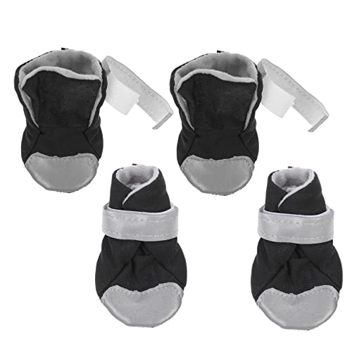 YARNOW 4 Stück Haustierschuhe Hundepfoten Decken Socken mit Hundegriff hundeschuhe Paws pfotenschutz rutschfeste Schuhe für kleine Haustiere Hundeschutzschuhe PU-Gummisohle Black YARNOW 4 Stück Haustierschuhe Hundepfoten Decken Socken mit Hundegriff hundeschuhe Paws pfotenschutz rutschfeste Schuhe für kleine Haustiere Hundeschutzschuhe PU-Gummisohle Black von YARNOW