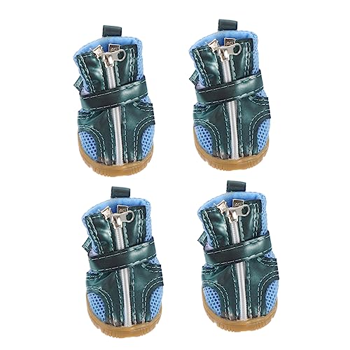 YARNOW 4 Stück Haustierschuhe Sommerschuhe für Hunde Pfotenschuhe für Welpen Hundeturnschuhe pfotenschutz hundeschuhe hundezubehör Dog Shoes Hunde liefert Pfotenschutz für Welpen Pu Blue YARNOW 4 Stück Haustierschuhe Sommerschuhe für Hunde Pfotenschuhe für Welpen Hundeturnschuhe pfotenschutz hundeschuhe hundezubehör Dog Shoes Hunde liefert Pfotenschutz für Welpen Pu Blue von YARNOW