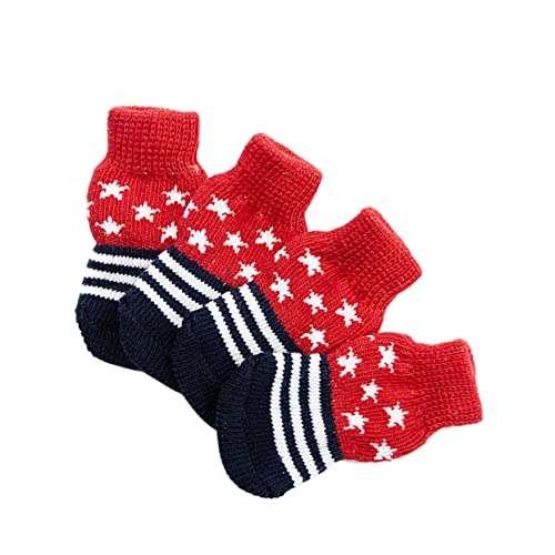 YARNOW Warme Bequeme Haustiersocken 4 Stück/1 Paar Design Baumwollmaterial Für Hunde YARNOW Warme Bequeme Haustiersocken 4 Stück/1 Paar Design Baumwollmaterial Für Hunde von YARNOW
