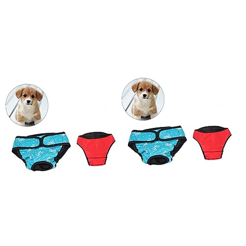 YARNOW 4 Stück Hundephysiologische Hosen Hundewindeln Windeln Für Hunde Welpenwindeln Haustierwindeln Menstruationshose Der Hund von YARNOW