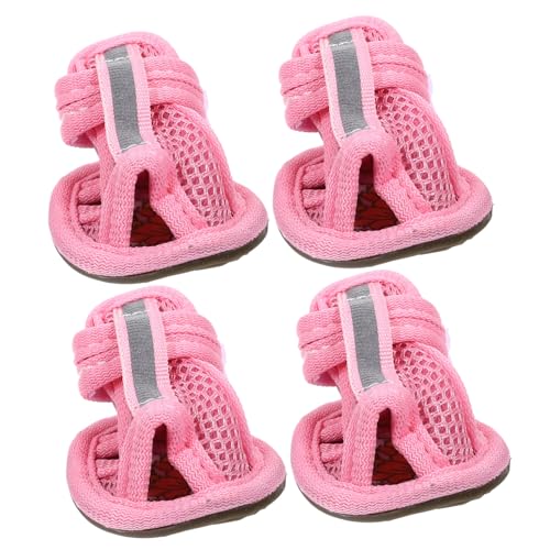 YARNOW 4 Stück Hundeschuhe für heiße Straßen Spielzeugpuppenbrille Welpe Turnschuhe Haustier-Hundeschuhe Haustierschuhe der Hund Schutz Haustier Hund Sandalen Damen Frauen Schuhe Rosa YARNOW 4 Stück Hundeschuhe für heiße Straßen Spielzeugpuppenbrille Welpe Turnschuhe Haustier-Hundeschuhe Haustierschuhe der Hund Schutz Haustier Hund Sandalen Damen Frauen Schuhe Rosa von YARNOW