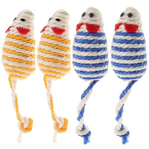 YARNOW 4 Stück Kätzchen Kitten katzenschere Krallen katzenspielzeig Katzen + katzenkralle Katzen- - Interaktives -Katzenspielzeug Sisal YARNOW 4 Stück Kätzchen Kitten katzenschere Krallen katzenspielzeig Katzen + katzenkralle Katzen- - Interaktives -Katzenspielzeug Sisal von YARNOW