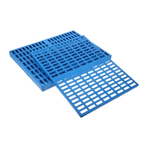 YARNOW 4 Stück Kaninchenmatten Wurf Meerschweinchenvlies Käfig-Ruhematte Heu Kaninchenkäfigmatte Bodenmatte für Kleintiere Haustiermatten für Kaninchen Kleintier-Fußpolster Plastik Blue YARNOW 4 Stück Kaninchenmatten Wurf Meerschweinchenvlies Käfig-Ruhematte Heu Kaninchenkäfigmatte Bodenmatte für Kleintiere Haustiermatten für Kaninchen Kleintier-Fußpolster Plastik Blue von YARNOW