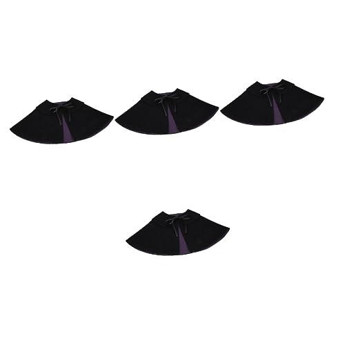 YARNOW 4 Stück Halloween Haustierbedarf Haustierumhang Schwarz Stilvolle Haustierdekoration Für Hundekatze Partyzubehör YARNOW 4 Stück Halloween Haustierbedarf Haustierumhang Schwarz Stilvolle Haustierdekoration Für Hundekatze Partyzubehör von YARNOW