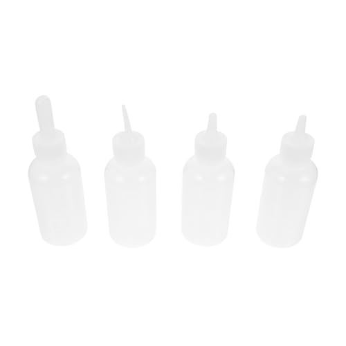 YARNOW 4 Stück PET-Flasche Futterspender Babynahrung klein Milch Pflege Futtermittel für Haustiere Katzenfutterhäuschen hundezubehör Futterautomaten für Haustiere Hundeflaschen Kieselgel von YARNOW