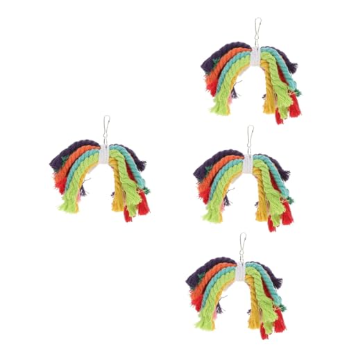YARNOW 4 Stück Papagei Baumwollseil Nagt Vogelspielzeug Für Den Käfig Wackelt Mit Spielzeug Sittichspielzeug Kleines Vogelspielzeug Vogel Spielzeug Papagei Kauen Der Vogel Kleiner Papagei YARNOW 4 Stück Papagei Baumwollseil Nagt Vogelspielzeug Für Den Käfig Wackelt Mit Spielzeug Sittichspielzeug Kleines Vogelspielzeug Vogel Spielzeug Papagei Kauen Der Vogel Kleiner Papagei von YARNOW