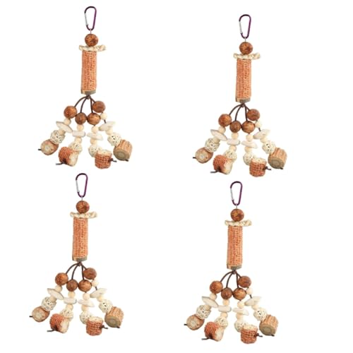 YARNOW 4 Stücke Papagei Molaren Spielzeug Vogel Zubehör Für Papagei Kauen Sicher Spaß Für Sittich Spielzeug Für Käfig YARNOW 4 Stücke Papagei Molaren Spielzeug Vogel Zubehör Für Papagei Kauen Sicher Spaß Für Sittich Spielzeug Für Käfig von YARNOW