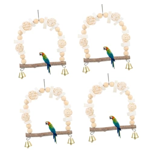 YARNOW 4 Stück Papagei Schaukelring Holzständer für Vogelkäfig Wandhalterung Papageienständer Vogelspielzeug vogelschaukel Spielzeuge Vogelbarschständer hängender Papageienständer Vögel YARNOW 4 Stück Papagei Schaukelring Holzständer für Vogelkäfig Wandhalterung Papageienständer Vogelspielzeug vogelschaukel Spielzeuge Vogelbarschständer hängender Papageienständer Vögel von YARNOW