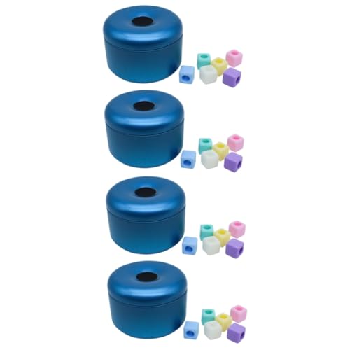 YARNOW 2sets Tragbare Vogel Spielzeug Papagei Spielzeug Set Interaktive Metall Box Für Ziervögel 2 Stücke * 2 von YARNOW