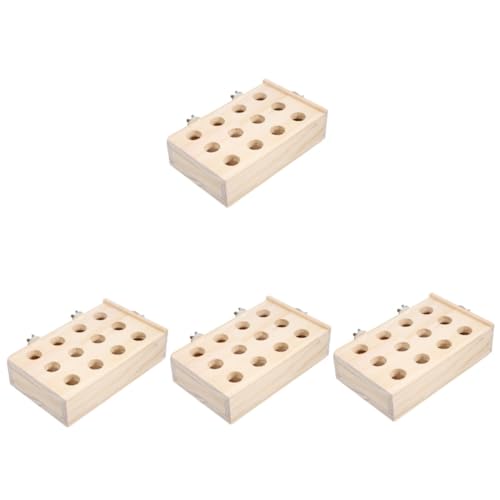 YARNOW 4stücke Papageien Kauspielzeug Für Kleine Vögel Interaktives Spielzeug Intelligenz Und Beschäftigung Für Wellensittiche Und Nymphensittiche Langlebig Und von YARNOW