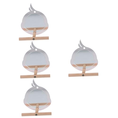 YARNOW 4 Stück Papageienbarsch Papageien-Futterspielzeug Vogelkäfig Steht Spiegel Vogelspielzeug lustiges Papageienspielzeug Käfig Sittich Spielzeug Acryl Vogelregal der Vogel schmücken YARNOW 4 Stück Papageienbarsch Papageien-Futterspielzeug Vogelkäfig Steht Spiegel Vogelspielzeug lustiges Papageienspielzeug Käfig Sittich Spielzeug Acryl Vogelregal der Vogel schmücken von YARNOW