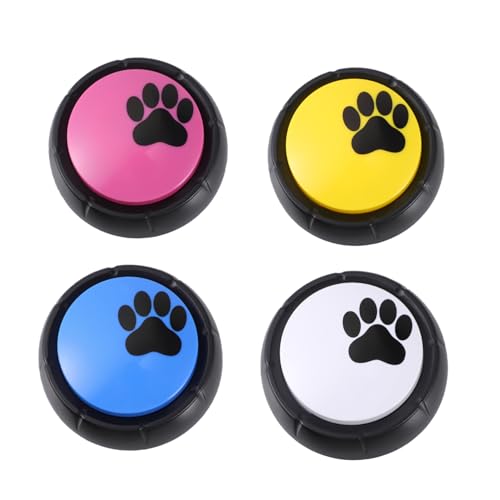 YARNOW 4 Stück Pet-Training-Schaltfläche Pet-Tasten aufnehmen sprechende Knöpfe Haustier-Trainingsknopf Haustier-Kommunikationsknopf für Haustiere im Freien Haustiere YARNOW 4 Stück Pet-Training-Schaltfläche Pet-Tasten aufnehmen sprechende Knöpfe Haustier-Trainingsknopf Haustier-Kommunikationsknopf für Haustiere im Freien Haustiere von YARNOW