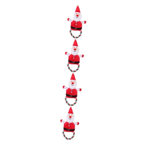 YARNOW 4 Stück Plüsch Hundespielzeug Spielzeug Zum Beißen Von Hunden Plüschtiere Für Welpen Seilspielzeug Für Haustiere Weihnachtswelpenspielzeug Weihnachtsspielzeug Für Hunde YARNOW 4 Stück Plüsch Hundespielzeug Spielzeug Zum Beißen Von Hunden Plüschtiere Für Welpen Seilspielzeug Für Haustiere Weihnachtswelpenspielzeug Weihnachtsspielzeug Für Hunde von YARNOW
