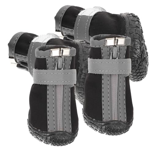 YARNOW 4 Stück Schützende Haustier-Schuhe, Haustier-Regenstiefel, rutschfeste Welpen-Schuhe, Outdoor-Schuhe, Größe 2 YARNOW 4 Stück Schützende Haustier-Schuhe, Haustier-Regenstiefel, rutschfeste Welpen-Schuhe, Outdoor-Schuhe, Größe 2 von YARNOW