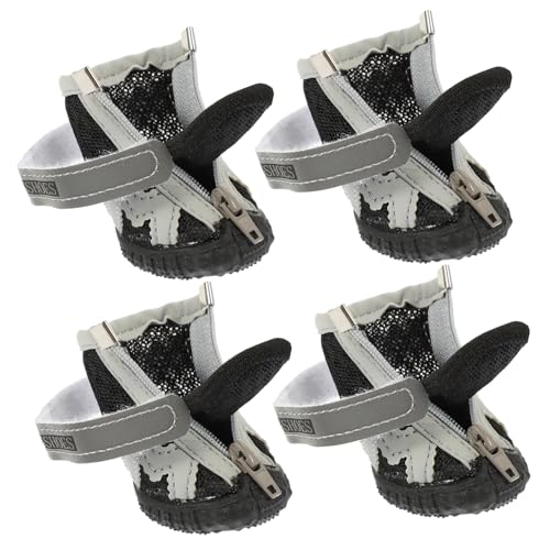 YARNOW 4stücke Hundeschuhe Für Welpen Und Erwachsene Atmungsaktive Mesh-Schuhe Mit Verstellbarem Gummiband Für Pfotenschutz rutschfeste Outdoor-Schuhe Für Hunde YARNOW 4stücke Hundeschuhe Für Welpen Und Erwachsene Atmungsaktive Mesh-Schuhe Mit Verstellbarem Gummiband Für Pfotenschutz rutschfeste Outdoor-Schuhe Für Hunde von YARNOW