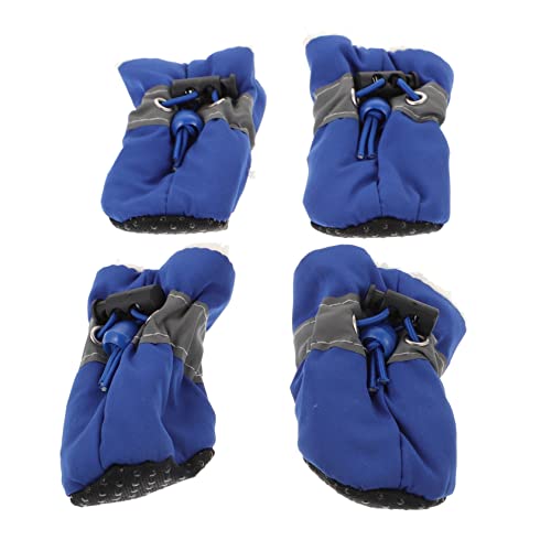 YARNOW 4 Stück Schuhüberzüge für Haustiere Hund Katze warme Schuhe Katzenschuhe rutschfeste Hundeschuhe Welpenschuhe pet paw pet Supplies warme Winterschuhe Outdoor-Schuhe Stoff Blue YARNOW 4 Stück Schuhüberzüge für Haustiere Hund Katze warme Schuhe Katzenschuhe rutschfeste Hundeschuhe Welpenschuhe pet paw pet Supplies warme Winterschuhe Outdoor-Schuhe Stoff Blue von YARNOW