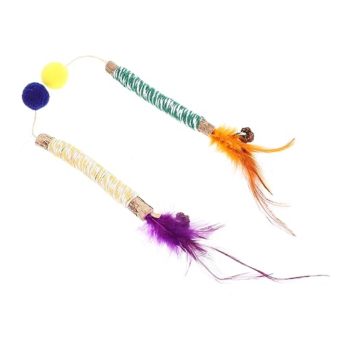 YARNOW 4stücke Silvervine Sticks Für Katzen Kauspielzeug Zur Zahnpflege Für Kätzchen Und Aggressive Katzen Für Indoor-nutzung Attraktives Spielzeug Bunten Farben von YARNOW