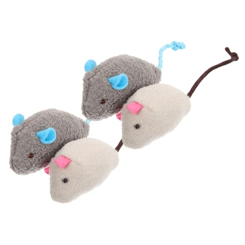 YARNOW 4stücke Katzenminze Spielzeug Für Katzen Plüsch Mäuse Für Interaktive Spiele Für Kätzchen Und Indoor Katzen Leicht Und Ansprechend Für Stundenlangen Spaß YARNOW 4stücke Katzenminze Spielzeug Für Katzen Plüsch Mäuse Für Interaktive Spiele Für Kätzchen Und Indoor Katzen Leicht Und Ansprechend Für Stundenlangen Spaß von YARNOW