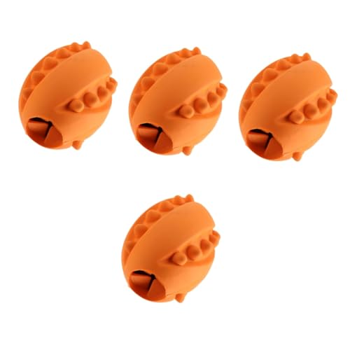 YARNOW 4 Stück Spielzeugball Zahnbälle für Hunde Welpenzubehör iq Spielzeuge Rätsel tragbares Welpenspielzeug Backenzahnspielzeug für den Haushalt der Hund Pet-Ball Snack Puzzle Gummi von YARNOW