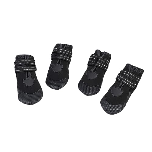 YARNOW 4 Stück Stiefelschutz Welpen Outdoor Schuhe wasserdichte Hundesocken Welpen Pfotenabdeckungen hundeschuhe Regenstiefel für Welpen Regenstiefel für Hunde Hündchen Sohlen einstellen von YARNOW