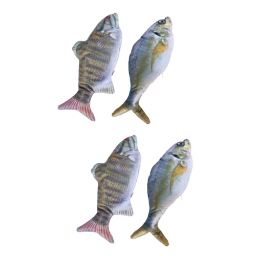 YARNOW 4 Stück Stoffpuppe Haustier Fisch Spielzeug Plüsch Fisch Spielzeug USB Lade Fisch Spielzeug Plüsch Lustiger Katzenfisch YARNOW 4 Stück Stoffpuppe Haustier Fisch Spielzeug Plüsch Fisch Spielzeug USB Lade Fisch Spielzeug Plüsch Lustiger Katzenfisch von YARNOW