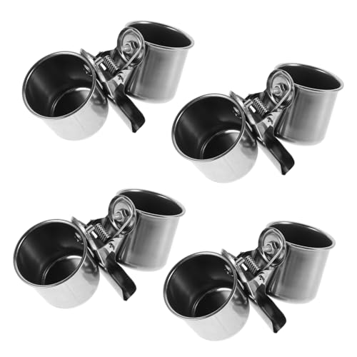 YARNOW 4 Stück Teiliges Edelstahl Vogelnapf mit Robustem Halter Vielseitige Futter und Wassernäpfe für Käfige Abnehmbare Parrot Futterbecher für Kleine Vögel und Kleintiere YARNOW 4 Stück Teiliges Edelstahl Vogelnapf mit Robustem Halter Vielseitige Futter und Wassernäpfe für Käfige Abnehmbare Parrot Futterbecher für Kleine Vögel und Kleintiere von YARNOW
