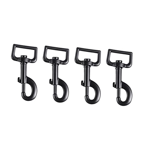 YARNOW 4 Stück Teiliges Langlebige Drehverschluss Schnapphaken aus Robuste Schlüsselanhänger Karabiner für Gepäckzubehör Haustierleinen und DIY Projekte Einfache Schwarz YARNOW 4 Stück Teiliges Langlebige Drehverschluss Schnapphaken aus Robuste Schlüsselanhänger Karabiner für Gepäckzubehör Haustierleinen und DIY Projekte Einfache Schwarz von YARNOW