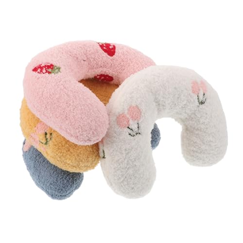 YARNOW 4 Stück Teiliges U Förmiges Katzennackenkissen mit Weicher Baumwollfüllung Kratzfestes Plüschkissen für Kleine Katzen und Hunde Beruhigendes Kopfstützkissen Kompakt und YARNOW 4 Stück Teiliges U Förmiges Katzennackenkissen mit Weicher Baumwollfüllung Kratzfestes Plüschkissen für Kleine Katzen und Hunde Beruhigendes Kopfstützkissen Kompakt und von YARNOW