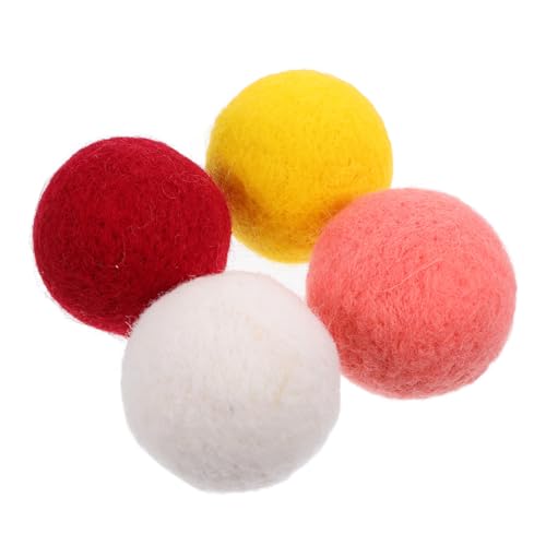 YARNOW 4 Stück Teiliges Welpen Kauspielzeug aus Filz Bissfestes Interaktives Hundespielzeug Leichter Ball zur Zahnpflege und Beschäftigung für Kleine und Mittlere Hunde YARNOW 4 Stück Teiliges Welpen Kauspielzeug aus Filz Bissfestes Interaktives Hundespielzeug Leichter Ball zur Zahnpflege und Beschäftigung für Kleine und Mittlere Hunde von YARNOW