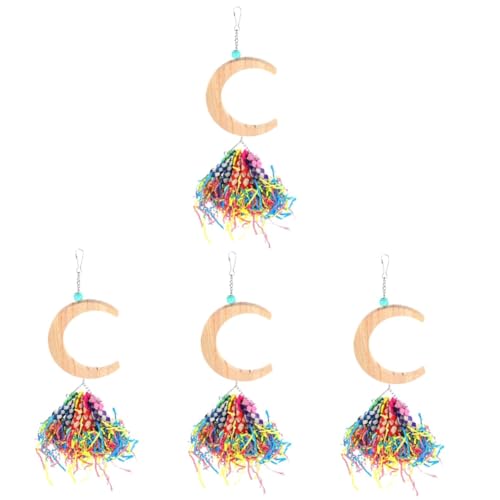 YARNOW 4stücke Holzschaukel Für Vögel Moon Shape Parrot Swing Toy Für Käfige Langlebiges Und Sicheres Spielzeug Für Wellensittiche Und Papageien Entspannen Und YARNOW 4stücke Holzschaukel Für Vögel Moon Shape Parrot Swing Toy Für Käfige Langlebiges Und Sicheres Spielzeug Für Wellensittiche Und Papageien Entspannen Und von YARNOW