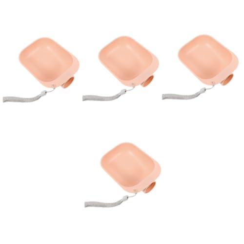 YARNOW 4 Stück Wasserspender Für Haustiere Auslaufsichere Wasserflasche Trinkausrüstung Für Hunde Im Auto Wasserflasche Für Welpen Für Haustier-wasserflaschennapf Abs Rosa von YARNOW