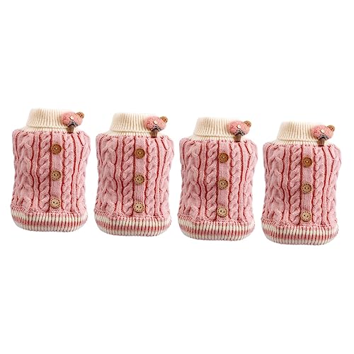 YARNOW 4-teiliges Stilvolles Haustier-Pullover-Set Für Welpen Hunde Für Partys Cosplay Den Täglichen Gebrauch von YARNOW