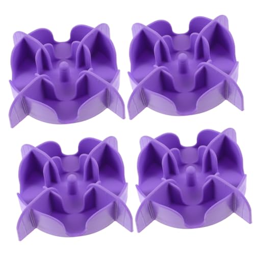 YARNOW 4 Stück langsamer Zubringer augplatte Suction Cup Hundezubehör Futternapf für Welpen Futternapf für Hunde Haustier Pet Bowl Slow Feeder schöner Hundenapf Lebensmittel Hündchen von YARNOW