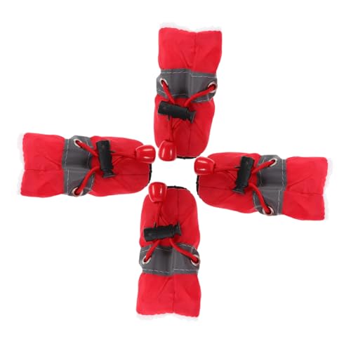 YARNOW 4 Stück rutschfeste Schuhe für Haustiere Schneestiefel für Hunde Stiefel mit Hundepfoten Krallen Haustierschuhe mit Kordelzug Welpenschuhe der Hund Schuhschutz Regenstiefel Stoff YARNOW 4 Stück rutschfeste Schuhe für Haustiere Schneestiefel für Hunde Stiefel mit Hundepfoten Krallen Haustierschuhe mit Kordelzug Welpenschuhe der Hund Schuhschutz Regenstiefel Stoff von YARNOW