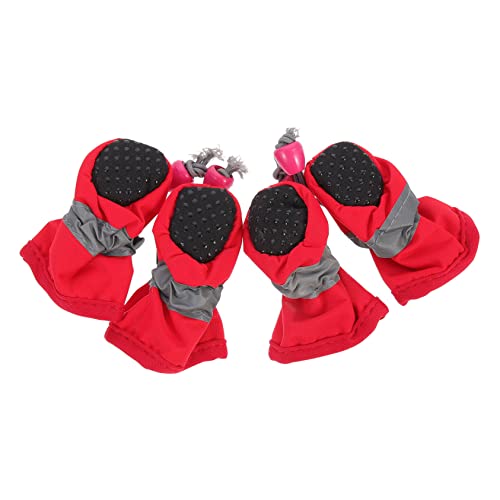 YARNOW 4 Stück wasserdichte Fußabdeckung für Haustiere Pfotenschützer für Hunde Welpenstiefel rutschfeste Haustierschuhe wasserdichte Stiefel für Haustiere Haustier Hund YARNOW 4 Stück wasserdichte Fußabdeckung für Haustiere Pfotenschützer für Hunde Welpenstiefel rutschfeste Haustierschuhe wasserdichte Stiefel für Haustiere Haustier Hund von YARNOW