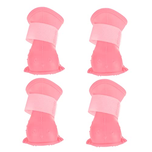 YARNOW 4 Stück wasserdichte Schuhe Hundeschuhe Schuhhund Stiefel Welpe Sommerschuhe für Hunde Dog Shoes Hunderegenschuhe Regenschuhe für Haustiere wasserdichte Hundelschuhe Schritt Rosa YARNOW 4 Stück wasserdichte Schuhe Hundeschuhe Schuhhund Stiefel Welpe Sommerschuhe für Hunde Dog Shoes Hunderegenschuhe Regenschuhe für Haustiere wasserdichte Hundelschuhe Schritt Rosa von YARNOW