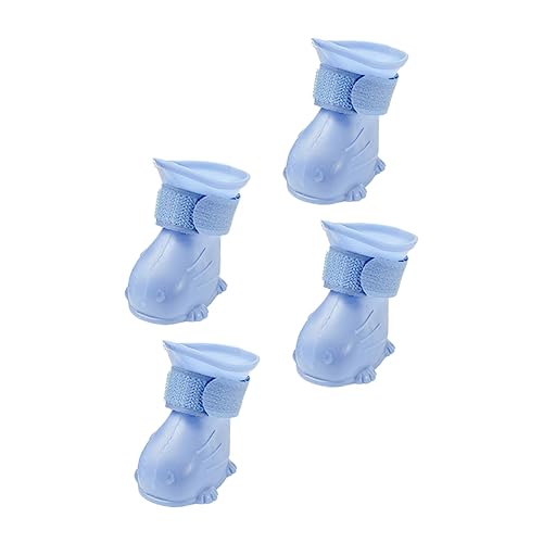 YARNOW 4 Stück wasserdichte Schuhe Hundeschuhe für Haustiere wasserdichte hundestiefel Körperpflege Dog Snow Shoes Dog Shoes Regenschuhe für Haustiere tep Welpen-Regenschuhe Schritt Blue YARNOW 4 Stück wasserdichte Schuhe Hundeschuhe für Haustiere wasserdichte hundestiefel Körperpflege Dog Snow Shoes Dog Shoes Regenschuhe für Haustiere tep Welpen-Regenschuhe Schritt Blue von YARNOW