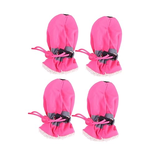 YARNOW Welpe 4-Teiliges Set Outdoor-Socken warme Wintersocken wasserfeste Schuhe wasserdichte Socken Hundestiefel Hundeschuhe Hündchen Regenstiefel rutschfeste Schuhe Haustierschuhe Rosa YARNOW Welpe 4-Teiliges Set Outdoor-Socken warme Wintersocken wasserfeste Schuhe wasserdichte Socken Hundestiefel Hundeschuhe Hündchen Regenstiefel rutschfeste Schuhe Haustierschuhe Rosa von YARNOW